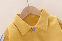 Load image into Gallery viewer, 3 Pieces Set Baby Kid Boys Letters Rainbow Print Tops Cartoon Jackets Outwears And Solid Color Pants Wholesale 220929522
