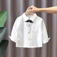 Load image into Gallery viewer, 3 Pieces Set Baby Kid Boys Dressy Cartoon Cardigan Solid Color Shirts And Pants Wholesale 22092953
