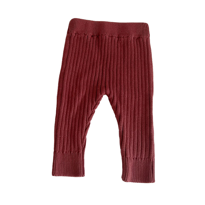 Baby Unisex Solid Color Knitwear Pants Wholesale 220929584