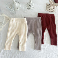 Load image into Gallery viewer, Baby Unisex Solid Color Knitwear Pants Wholesale 220929584
