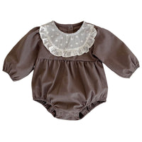 Load image into Gallery viewer, Baby Girls Color-blocking Rompers Wholesale 220929592
