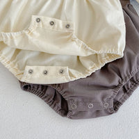Load image into Gallery viewer, Baby Girls Color-blocking Rompers Wholesale 220929592
