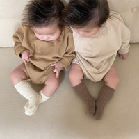 Load image into Gallery viewer, Baby Unisex Solid Color Rompers Wholesale 220929612
