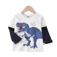 Load image into Gallery viewer, Baby Kid Boys Dinosaur Cartoon Print Tops Wholesale 220929614
