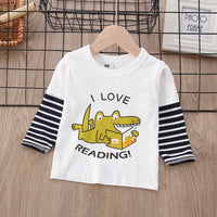 Load image into Gallery viewer, Baby Kid Boys Dinosaur Cartoon Print Tops Wholesale 220929614
