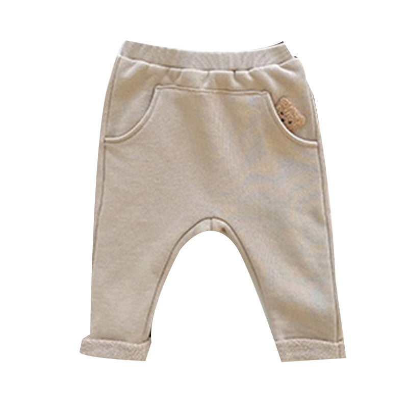 Baby Kid Unisex Solid Color Cartoon Pants Wholesale 220929615