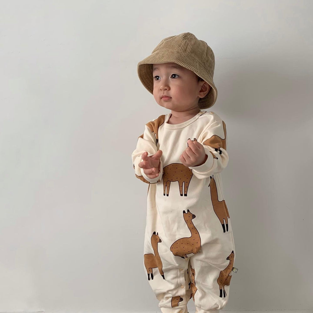 Baby Unisex Cartoon Print Jumpsuits Wholesale 220929617