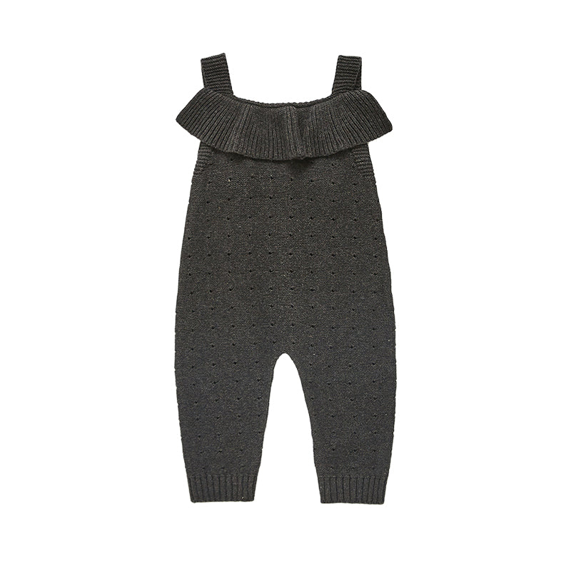 Baby Girls Solid Color Jumpsuits Wholesale 22092962