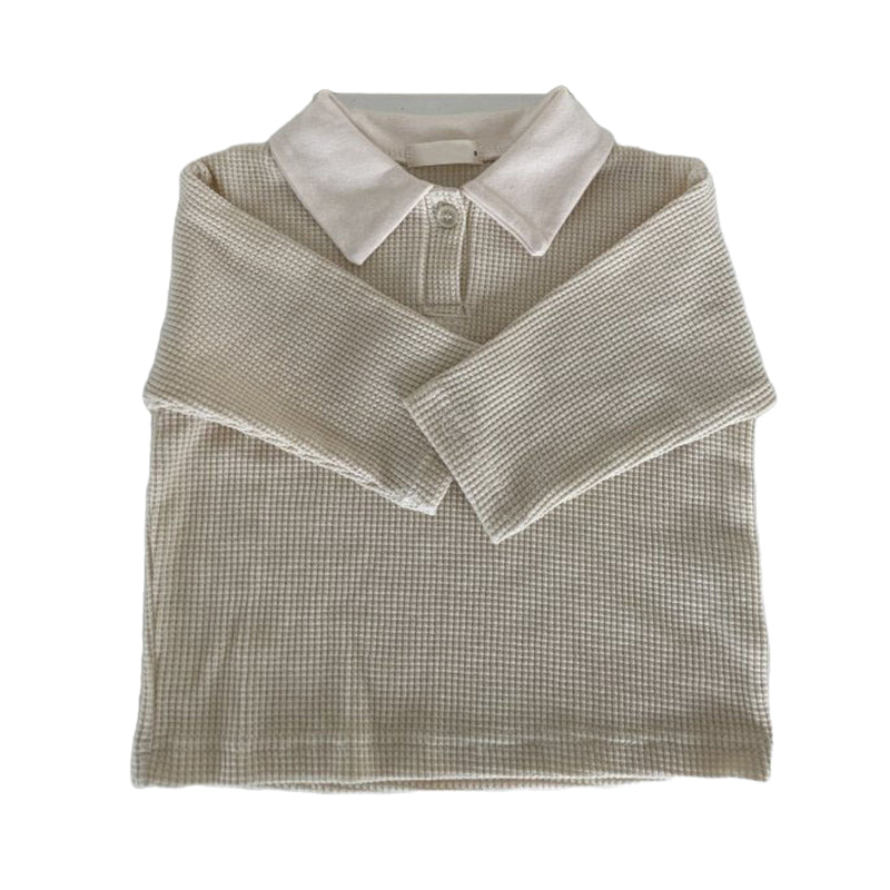 Baby Unisex Color-blocking Polo Shirts Wholesale 220929638