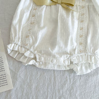 Load image into Gallery viewer, Baby Girls Bow Lace Rompers Wholesale 220929657
