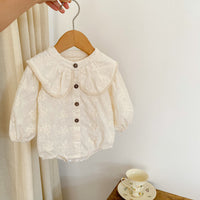 Load image into Gallery viewer, Baby Girls Embroidered Rompers Wholesale 220929663
