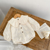 Load image into Gallery viewer, Baby Girls Embroidered Rompers Wholesale 220929663
