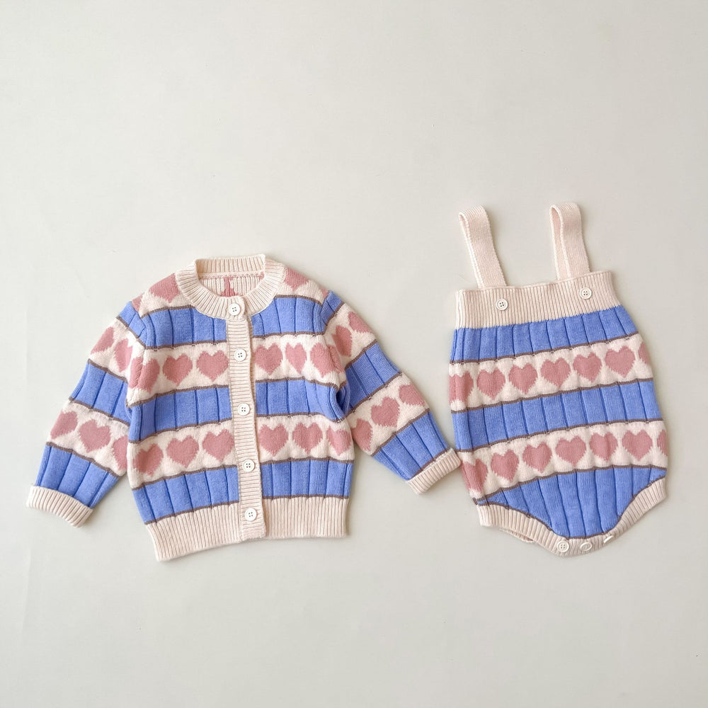Baby Girls Love heart Crochet Rompers Wholesale 220929694