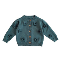 Load image into Gallery viewer, Baby Kid Girls Solid Color Flower Crochet Cardigan Wholesale 220929700
