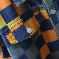 Load image into Gallery viewer, 2 Pieces Set Baby Kid Boys Checked Jackets Outwears And Pants Wholesale 220929722
