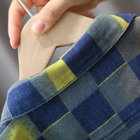 Load image into Gallery viewer, 2 Pieces Set Baby Kid Boys Checked Jackets Outwears And Pants Wholesale 220929722
