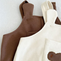 Load image into Gallery viewer, 3 Pieces Set Baby Kid Unisex Checked Tops Cartoon Jumpsuits And Solid Color Pants Wholesale 220929729
