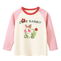 Load image into Gallery viewer, Baby Kid Girls Color-blocking Animals Cartoon Print Tops Wholesale 220929737
