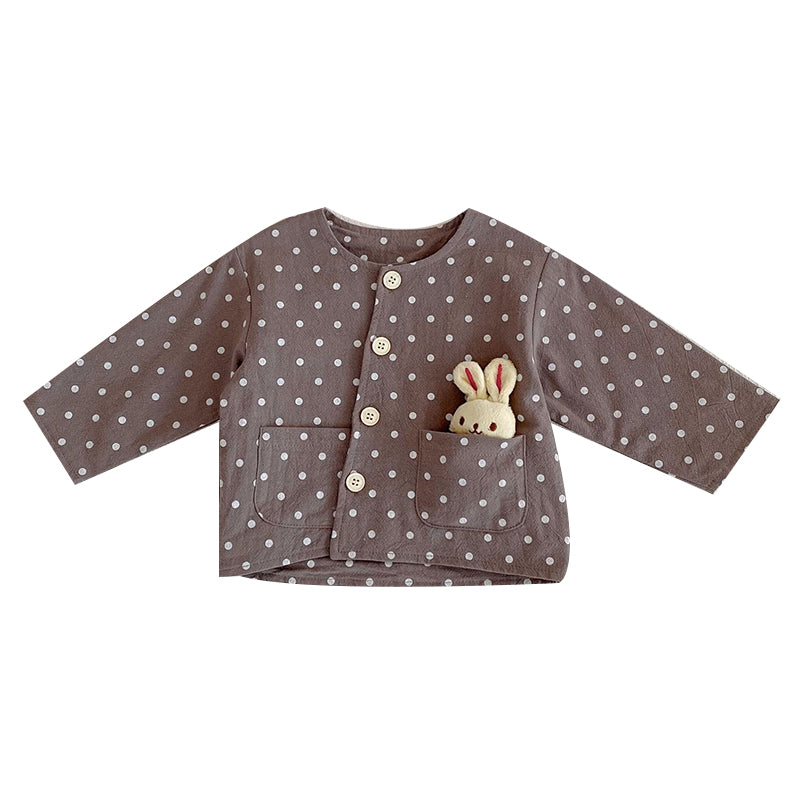 Baby Kid Unisex Polka dots Jackets Outwears Wholesale 220929754