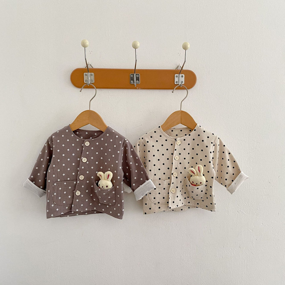 Baby Kid Unisex Polka dots Jackets Outwears Wholesale 220929754