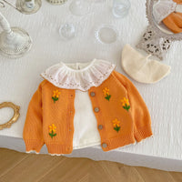 Load image into Gallery viewer, Baby Kid Girls Flower Cardigan Wholesale 220929755
