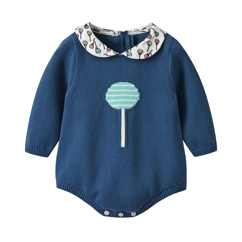 Baby Girls Cartoon Knitwear Rompers Wholesale 220929790