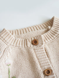 Load image into Gallery viewer, Baby Kid Girls Crochet Embroidered Cardigan Wholesale 220929801
