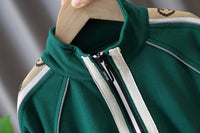 Load image into Gallery viewer, 2 Pieces Set Baby Kid Unisex Color-blocking Print Jackets Outwears And Pants Wholesale 22092981
