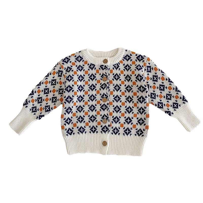 Baby Unisex Crochet Graphic Cardigan Wholesale 220929812