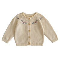 Load image into Gallery viewer, Baby Girls Embroidered Cardigan Knitwear Wholesale 220929839

