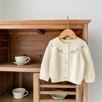 Load image into Gallery viewer, Baby Girls Embroidered Cardigan Knitwear Wholesale 220929839
