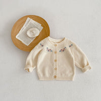 Load image into Gallery viewer, Baby Girls Embroidered Cardigan Knitwear Wholesale 220929839
