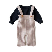 Load image into Gallery viewer, Baby Kid Girls Solid Color Knitwear Jumpsuits Wholesale 220929843
