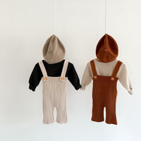Load image into Gallery viewer, Baby Kid Girls Solid Color Knitwear Jumpsuits Wholesale 220929843
