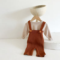 Load image into Gallery viewer, Baby Kid Girls Solid Color Knitwear Jumpsuits Wholesale 220929843
