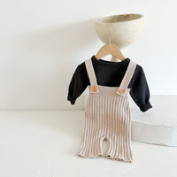 Load image into Gallery viewer, Baby Kid Girls Solid Color Knitwear Jumpsuits Wholesale 220929843
