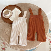 Load image into Gallery viewer, Baby Kid Girls Solid Color Knitwear Jumpsuits Wholesale 220929843
