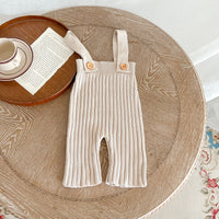 Load image into Gallery viewer, Baby Kid Girls Solid Color Knitwear Jumpsuits Wholesale 220929843
