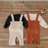 Load image into Gallery viewer, Baby Kid Girls Solid Color Knitwear Jumpsuits Wholesale 220929843
