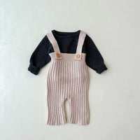 Load image into Gallery viewer, Baby Kid Girls Solid Color Knitwear Jumpsuits Wholesale 220929843
