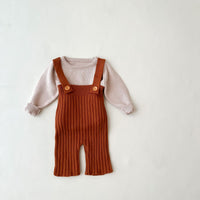 Load image into Gallery viewer, Baby Kid Girls Solid Color Knitwear Jumpsuits Wholesale 220929843
