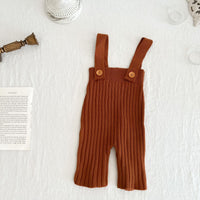 Load image into Gallery viewer, Baby Kid Girls Solid Color Knitwear Jumpsuits Wholesale 220929843
