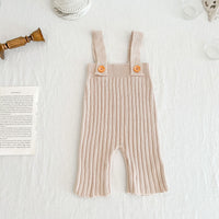 Load image into Gallery viewer, Baby Kid Girls Solid Color Knitwear Jumpsuits Wholesale 220929843
