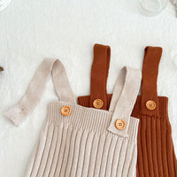 Load image into Gallery viewer, Baby Kid Girls Solid Color Knitwear Jumpsuits Wholesale 220929843
