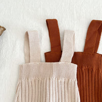 Load image into Gallery viewer, Baby Kid Girls Solid Color Knitwear Jumpsuits Wholesale 220929843
