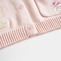 Load image into Gallery viewer, Baby Kid Girls Flower Animals Cartoon Embroidered Cardigan Wholesale 220929849
