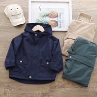 Load image into Gallery viewer, Kid Boys Solid Color Jackets Outwears Wholesale 220929861
