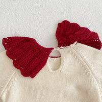 Load image into Gallery viewer, 2 Pieces Set Baby Girls Embroidered Knitwear Sweaters And Solid Color Shorts Wholesale 220929909
