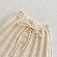 Load image into Gallery viewer, 2 Pieces Set Baby Girls Embroidered Knitwear Sweaters And Solid Color Shorts Wholesale 220929909
