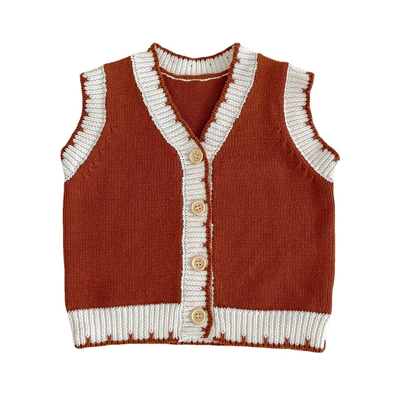 Baby Unisex Crochet Vests Waistcoats Knitwear Wholesale 220929910
